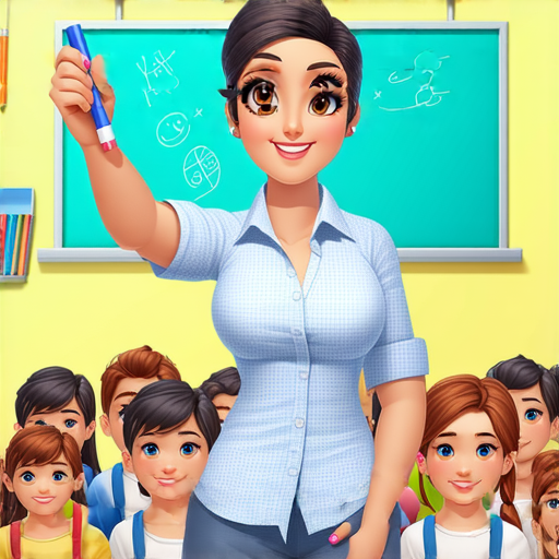 一位外籍老師在教室中展示馬克筆，學生們專注地觀看，背景是學習英文的教材，強調互動學習的氛圍和創意教學的過程。