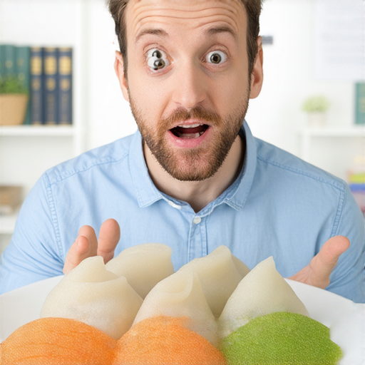 外籍老師教授關於水餃的英文用法，示範流利表達技巧，圖片中包含水餃、英語學習元素，適合對水餃及英語感興趣的學習者。