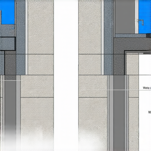 防水牆的多種設計和施工細節，展示其內部機制與技術，揭示如何有效防止水滲透，提供防水牆的保護功能和美觀效果。
