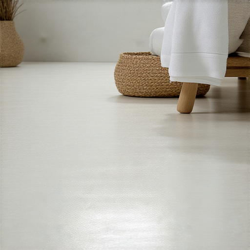 浴室防水地板展示，強調如何打造無水災的舒適空間，地板材質清晰可見，搭配現代浴室設計，突顯防水性能及使用效果，適合打造防水的理想環境。