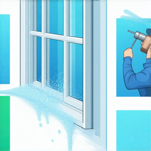 窗戶漏水維修機的超神技，展示如何輕鬆解決滴水問題的過程，圖中包含維修設備及操作步驟，讓你了解有效的維修方法，提升窗戶防水性能。