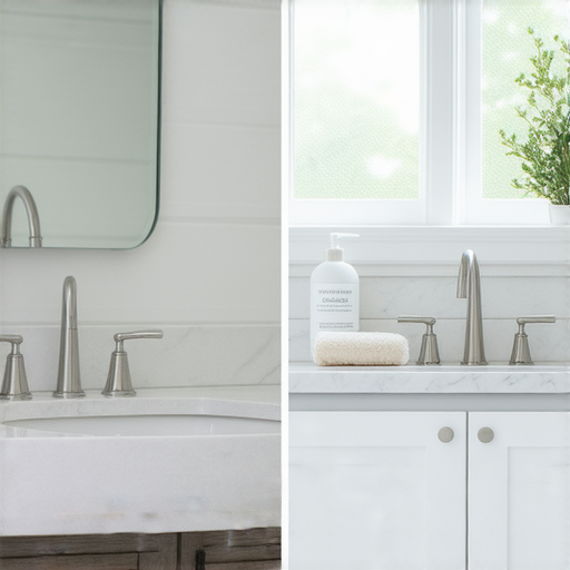 驚人改變 水喉更換前後對比圖 家居裝潢提升效果 整潔現代的浴室設計 讓家焕然一新 洗手盆水龍頭更換過程 展現專業水管工技術