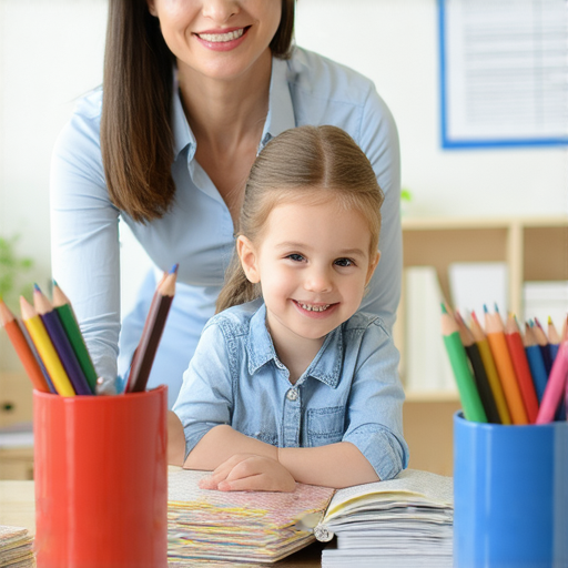 外籍英文老師一對一教學的課堂場景，讓學生在愉快的氛圍中學習英文，提升語言能力，背景展示營業執照，彰顯專業與信任。