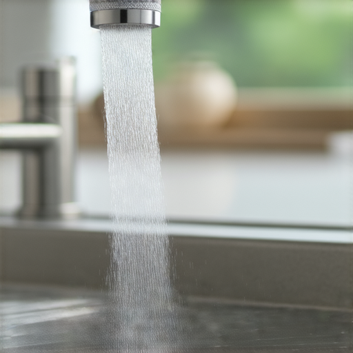 水龍頭加熱器為您提供瞬間熱水的便捷體驗，展示加熱器安裝於水龍頭的情景，旁邊有熱水流出，解密熱水快速供應的技術。