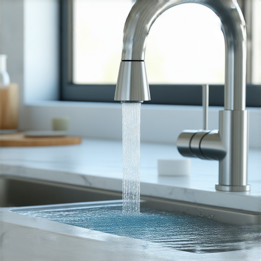 伸延器安裝在水龍頭上，顯示如何瞬間改善家庭用水體驗，水流順暢且無泄漏，適合各類家庭，只需簡單安裝即可輕鬆升級水龍頭功能。