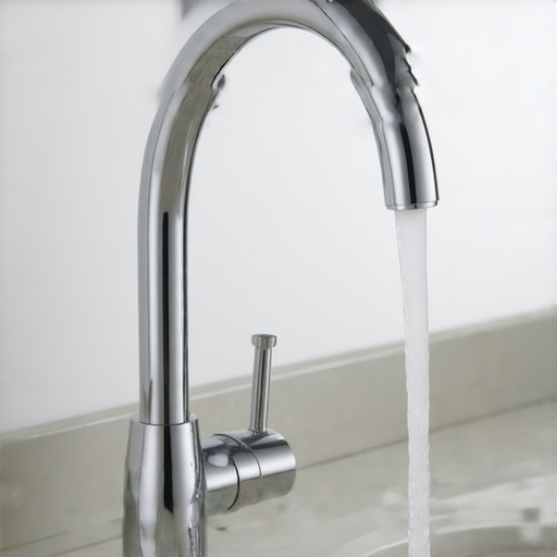 雙孔水龍頭展示，強調其設計與功能，優越於單孔水龍頭，完美解決水流控制與混水問題，適合廚房及衛浴使用，提升日常用水的便利與效率。