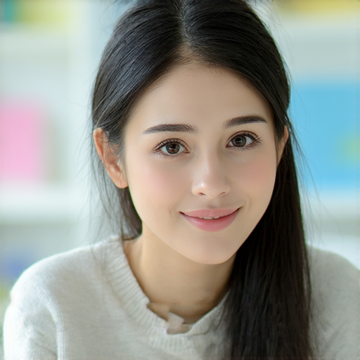 瑤與外籍英語老師一對一互動，專注學習流利英語，展現自信的語言交流過程，顯示出專業的教學環境和積極的學習氛圍。