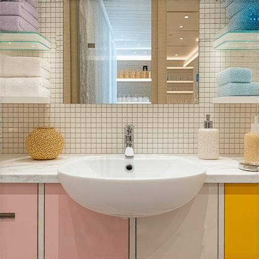 揭開面盆櫃價格之謎的圖片，展示香港HTKV Mall內各種設計獨特且價格超值的面盆櫃，讓消費者體驗意想不到的驚喜和選擇多樣性。