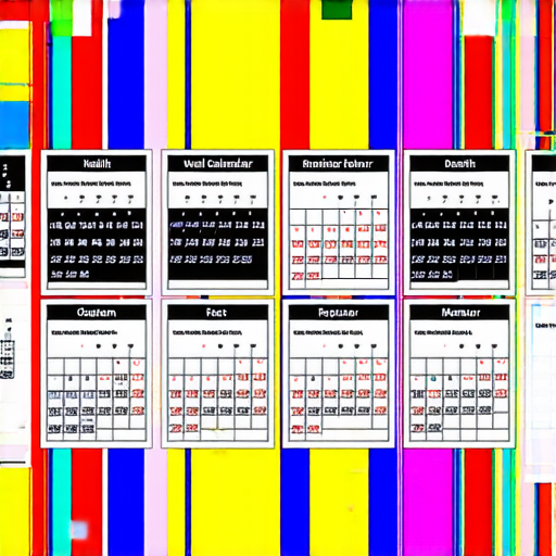 揭開掛曆的秘密，展示十個驚人事實，顛覆對掛曆的想像，色彩繽紛的掛曆圖片展示不同月份和主題，吸引觀眾深入了解掛曆的歷史與文化意義。