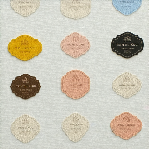 尖沙咀及旺角的鋼印訂製服務展示產品，色彩繽紛的專屬標籤樣本，凸顯個性化設計與品質，吸引顧客探索獨特的創作可能性。