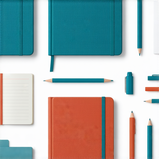 解鎖書套魅力的圖片，展示A4與B5文具的完美搭配，色彩鮮明且設計精美，適合提升工作與學習體驗，探索多樣的文具世界。