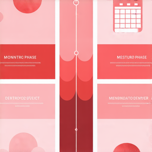 了解月經的秘密，女性的生理週期變化，圖示顯示月經周期的不同階段，提醒女性定期關注身體健康，讓你重新認識月經的重要性和影響。