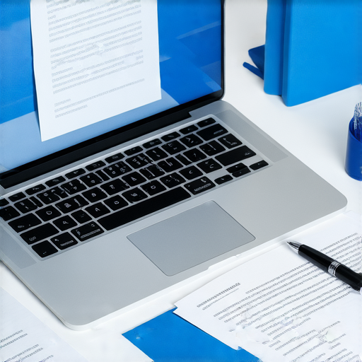 商務郵件秘訣的圖片，展示三大關鍵提升專業形象的要素，背景為辦公室場景，包含筆記本電腦、文件和筆。這些元素強調有效溝通的重要性。