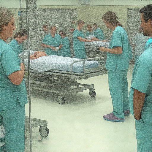 急診室內景，醫護人員忙碌救治病人，展示生命的脆弱與堅韌，揭示醫療背後的驚人故事，讓人意想不到的急診室秘密逐漸浮現。