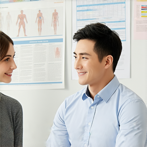 掌握疾病英文單字的學習場景，外籍老師指導學生進行輕鬆的交流，展現一對一教學服務的互動性與專業性，適合有興趣學習醫療相關英語的人士。