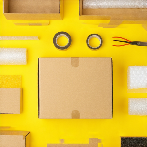 多渠道打包的秘密揭示，展示多種打包材料與工具，強調有效打包方式的重要性，助力提升業務效率，吸引觀眾了解最佳實踐的視覺呈現。