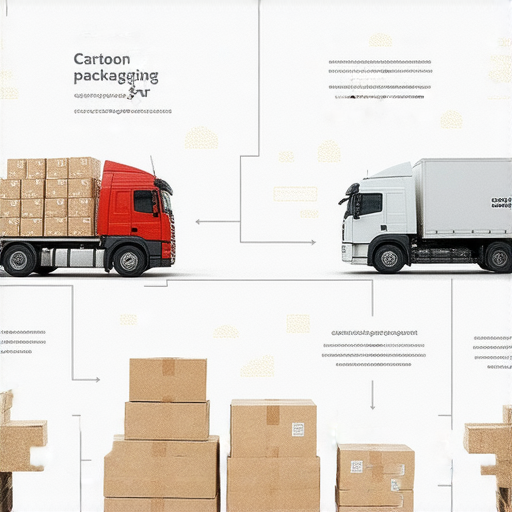 揭秘打包卡通放款的驚人祕密，展示快遞業務翻倍的潛力，圖片中包含多種卡通包裝示例和快遞物流流程，吸引讀者注意並提高業務效率。