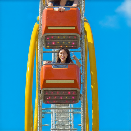 摩天輪上的外籍老師一對一教學，學生專注學習英語，高空中的學習新體驗，讓英語學習更加生動有趣，立即預約享受獨特的語言課程。