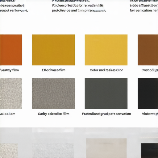 香港裝修保護膜的隱藏價格一覽，展示多種材質與色彩選擇，強調省錢和效果，裝修後的安全性與美觀兼具。