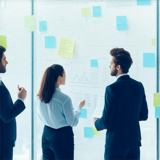 當問題變嚴重時，三個處理技巧幫助迅速整理出解決方案，圖片展示了具有思考過程和策略的商業人士，強調解決問題的有效方法和技能。