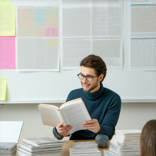 掌握流利英文的場景，一位外籍老師與學生一對一互動，專業教學中，學生聚精會神，提升語言能力，變身語言達人，展示學習英文的樂趣與成效。