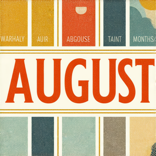 揭示每個月份的神秘縮寫的圖片，探索8月背後的秘密，展示了多個月份名稱及其縮寫，特別強調8月的獨特性和歷史背景，適合了解月份縮寫的讀者。