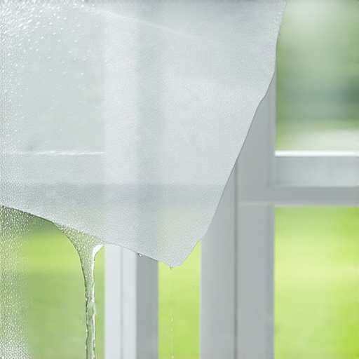 窗邊漏水的家庭問題，使用特定膠袋輕鬆解決，圖片展示膠袋的應用方法和效果，讓你驚訝於其簡便及有效性，適合用來防止漏水的狀況。