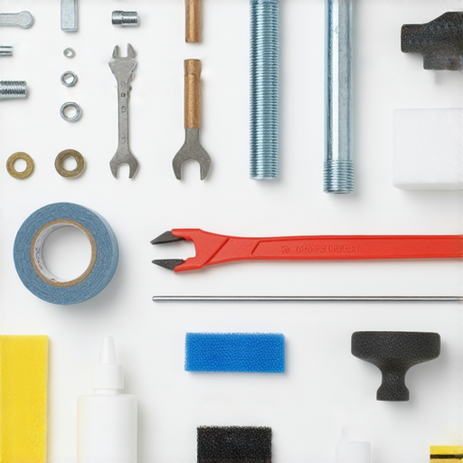 外牆喉管漏水的問題解決，展示五個有效秘訣的圖片，包含工具與材料，適合家庭維修與保養，幫助快速修復漏水情況，讓房屋維持良好狀態。