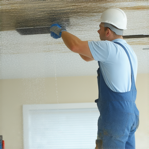 揭開屋宇漏水真相的維修秘訣，圖片顯示專業人士檢查漏水處理，使用特殊工具進行維修，展示屋內漏水情況，提供觀眾實用的維修技巧與建議。