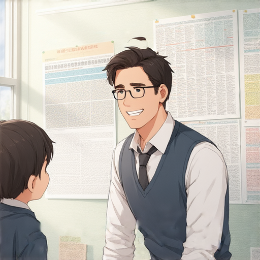 一位外籍老師和學生一對一練習英語，老師指導學生進行口語交流，背景為教室環境，展現陪伴的力量，促進語言學習，開啟你的語言冒險。