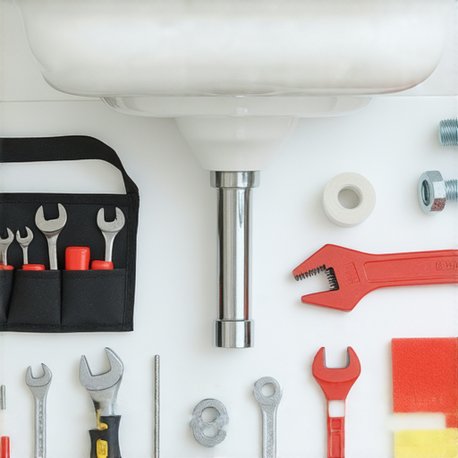 洗臉盆漏水的檢查和修理工具，顯示如何有效解決漏水問題，省下高昂維修費用，提升家庭生活品質的技巧與步驟。