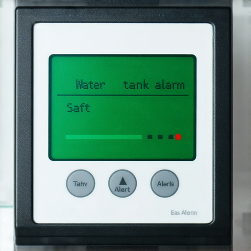 水箱滲漏警報顯示器，顯示水位狀態，提醒用戶檢查水位是否安全，提供有效解決方案，避免水資源浪費，確保水箱正常運行。