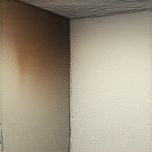 牆角漏水問題的示意圖，顯示水漬及潮濕跡象，提醒房主注意隱藏的水害風險。提供自救方法以避免危機擴大，強調及時處理的重要性。