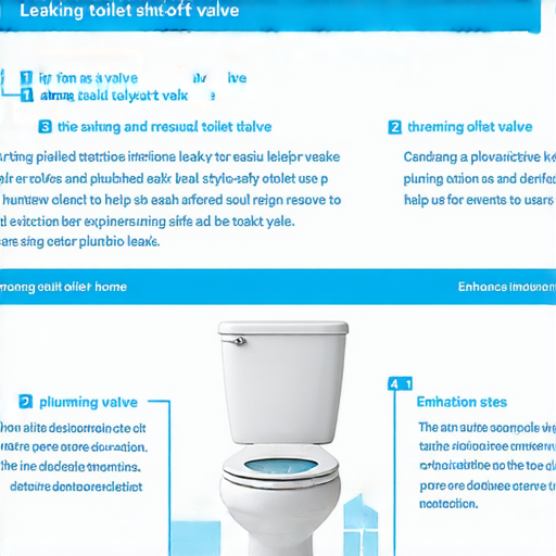 馬桶止水閥漏水的示意圖，展示漏水情況及解決方案，強調三個簡單的處理步驟，幫助用戶輕鬆解決馬桶漏水問題，減少麻煩，提升家庭水管安全。