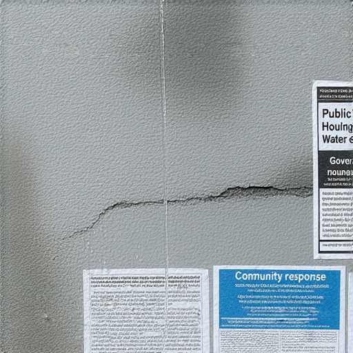 公屋滲水事件現場圖片，顯示滲水情況及受影響的住戶。揭示背後秘密及問題，談論公屋維修困難和政府回應，突顯事件對社區影響。