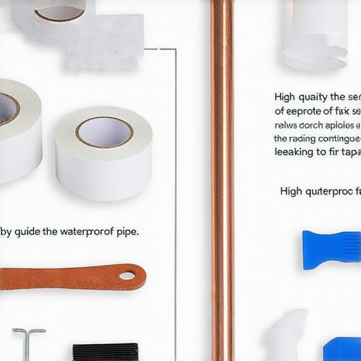 揭開水管防水胶带的秘密，展示如何輕鬆修復漏水問題的步驟，圖片中有防水胶带、工具及水管，清楚說明修復過程，幫助讀者快速解決漏水困擾。