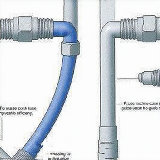 安裝洗衣機水管的技巧示意圖，展示如何正確連接水管，避免漏水，提高洗衣效率，讓你的洗衣過程更加省時省力，確保安全與便利。