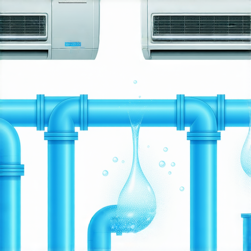 水管冷氣提升效率的示意圖，展示如何巧妙利用水管來改善冷氣系統性能，讓家庭環境更加涼爽。具體步驟和技術細節讓用戶輕鬆理解。