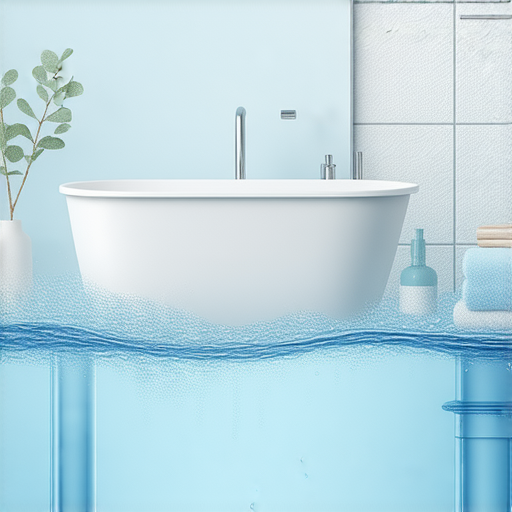 浴室防水技巧圖示，展示不同防水材料及方法，幫助解決漏水問題，讓使用者安心使用每一天，提升家居安全與舒適度。