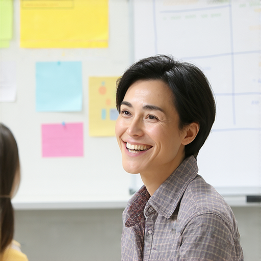 油塘地區的外籍英語老師進行一對一教學，學生開心地練習流利口語，背景是現代化教室，展現友善的學習環境。