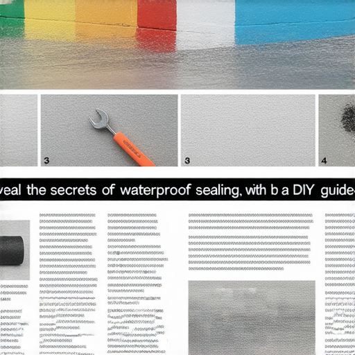 揭開縫膠防水的秘密，展示DIY技巧和步驟，幫助用戶有效防止潮濕，讓生活更為舒適的圖片，展現縫膠使用過程和防水效果。