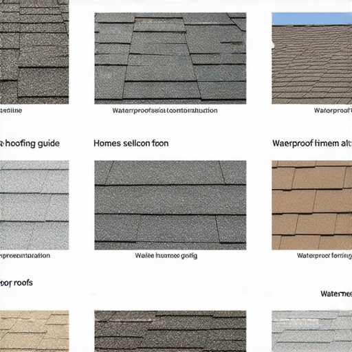防水屋頂的選擇指南，展現不同防水材料與施工方式，保護家園不漏水的解決方案，圖中展示屋頂施工過程與材料特寫，幫助您了解最適合的選擇。