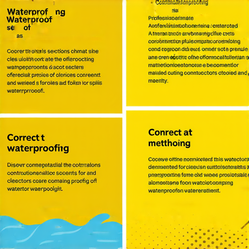發現墩防水的究極秘密，展示正確的防水施工方法與錯誤示範，強調有效防水的重要性，適合家庭與專業施工參考，探索防水技巧與材料選擇。