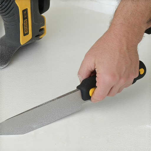 揭開防水石膏的秘密，展示切割技巧的過程，凸顯如何有效控制水分，讓切割更加精準，並提供專業建議，為施工帶來便利。