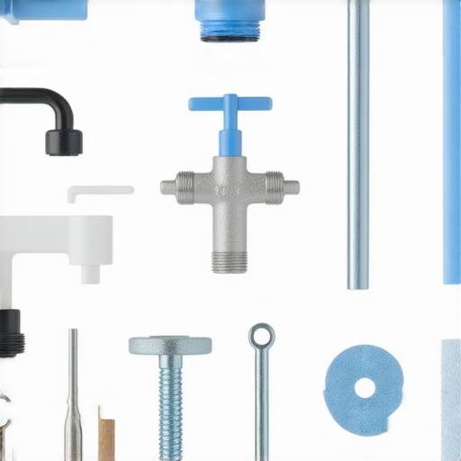 從此告別水溫困擾的更換冷热水龍頭過程，顯示工具、龍頭與水管，強調簡單步驟與輕鬆技巧，讓使用者學會如何自主更換。