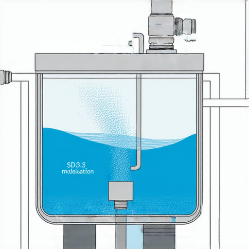 水泵與水箱的組合示意圖，展示其在家庭水系統中的協同工作，提升水流效率，讓家庭用水更為順暢，有效節省資源和能源。