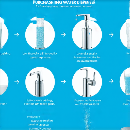 飲水機水龍頭的購買秘訣圖示，展示不同款式和功能，幫助用戶選擇最實用的飲水機水龍頭，提升飲水體驗，強調產品品質與耐用性。