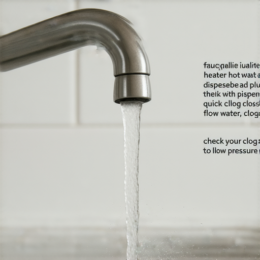 水龍頭無法出熱水的圖片，展示管道水流狀況，提醒用戶檢查加熱器、管道阻塞和水壓，幫助快速解決問題，讓家庭生活更加舒適。