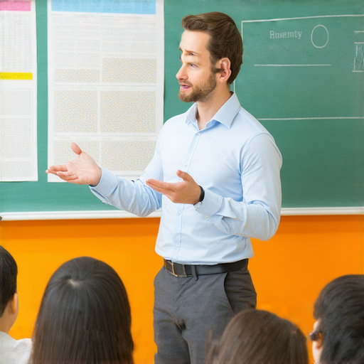 外籍英文老師在課堂上教學生，學生專注聆聽，提升英文能力的過程，揭開洩氣閥的秘密，展現學習熱情與互動，強調外籍教師的重要性。