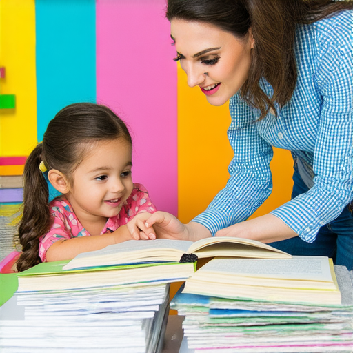 充滿激情的英語學習之旅，外籍老師一對一指導，學生在老師的指導下積極互動，教材和筆記本散落桌面，學習氛圍活躍，突顯學英語的快樂與成長。